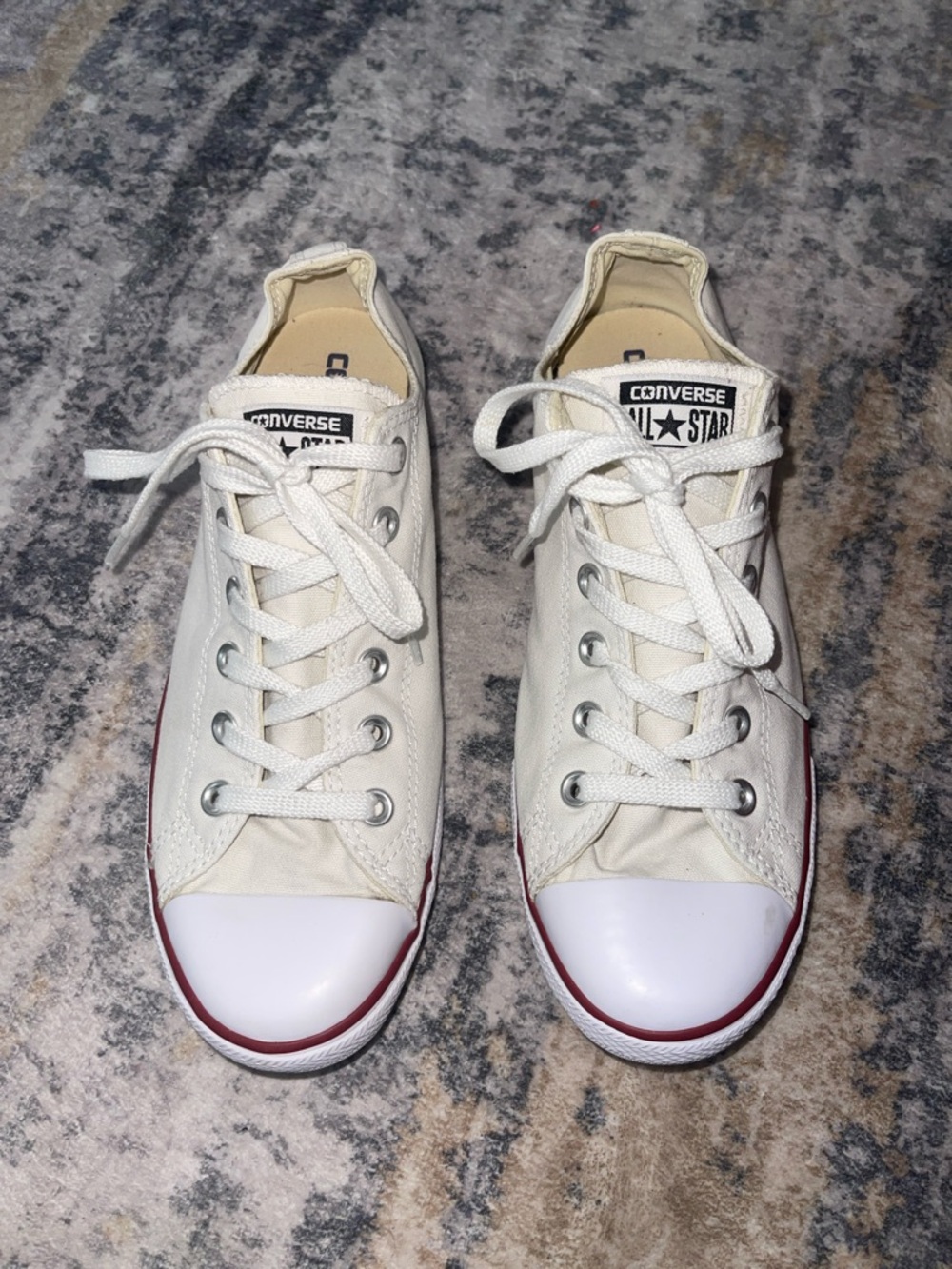 Converse Chuck Taylor Low Top Sneakers in Off-White